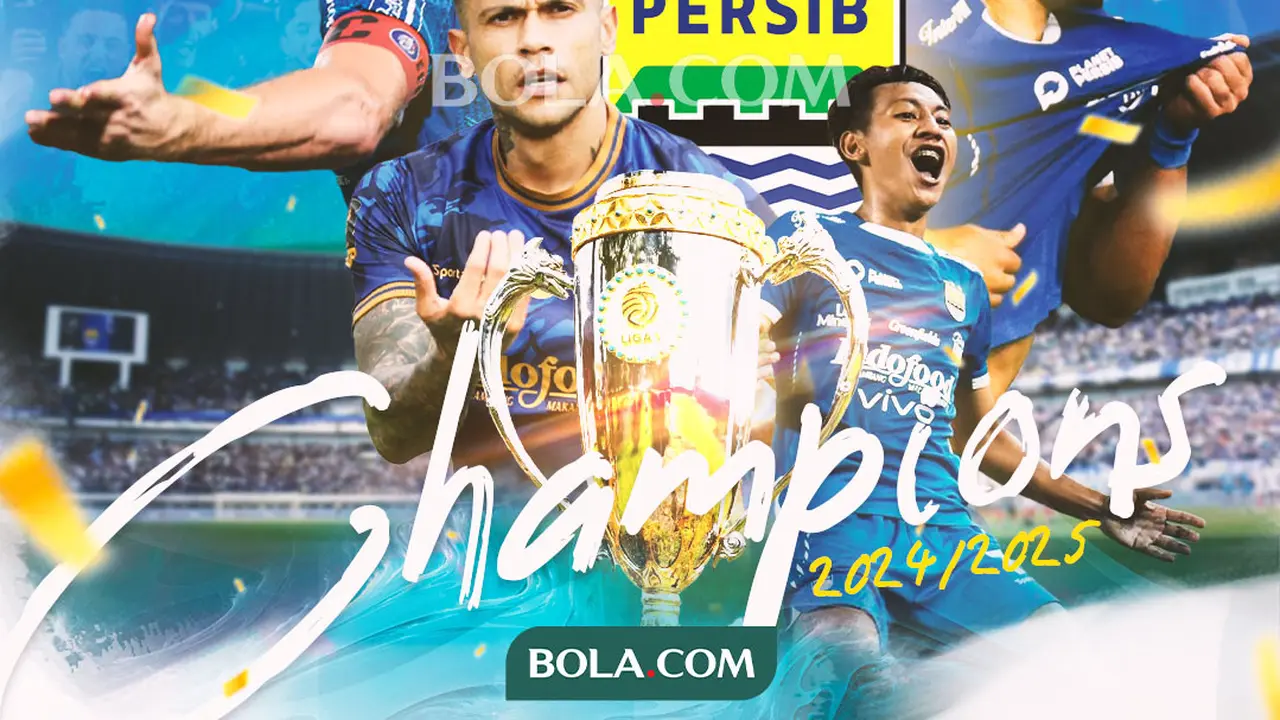 BRI Liga 1 - Ilustrasi Persib Bandung Juara BRI Liga 1 Musim 2024-2025
