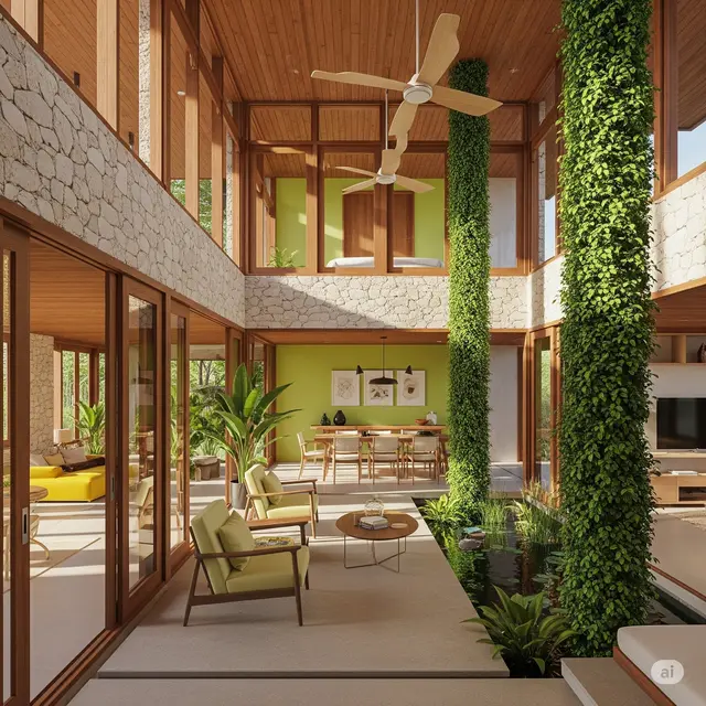Inspirasi Rumah Open Space Sederhana. Foto: Gemini