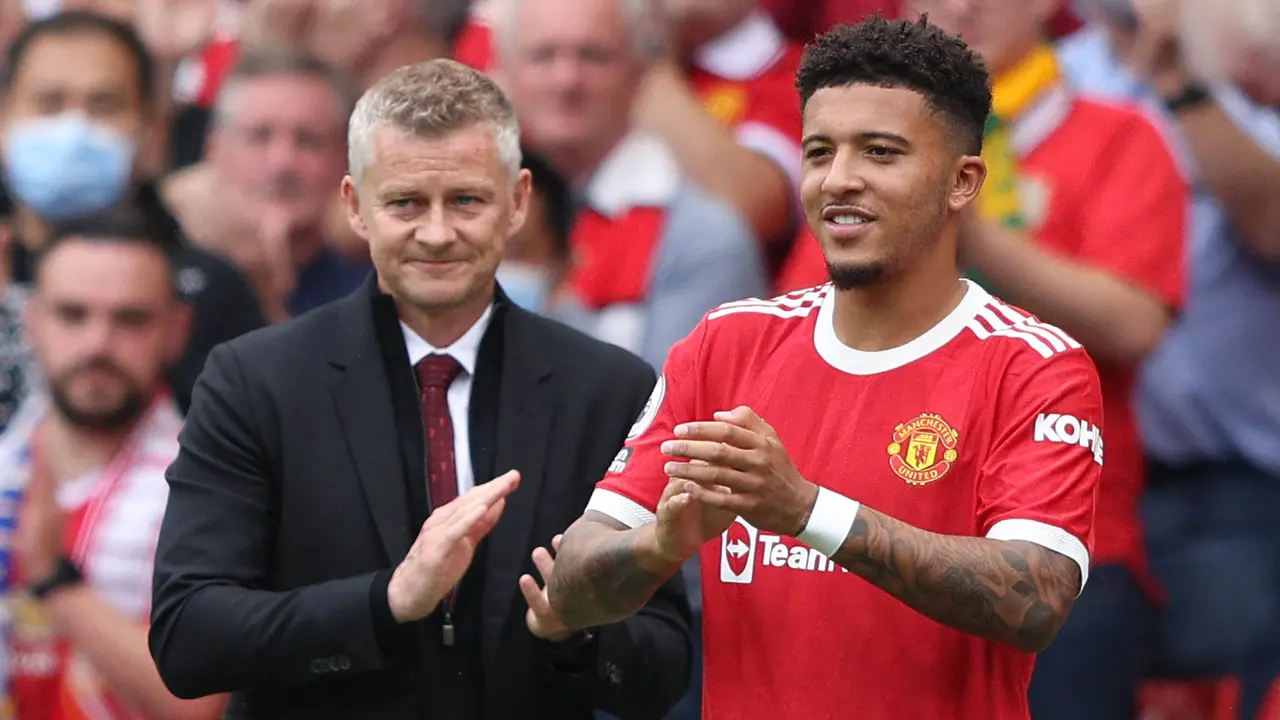 Foto: Penampilan Perdana Jadon Sancho Bersama Manchester United di Liga Inggris