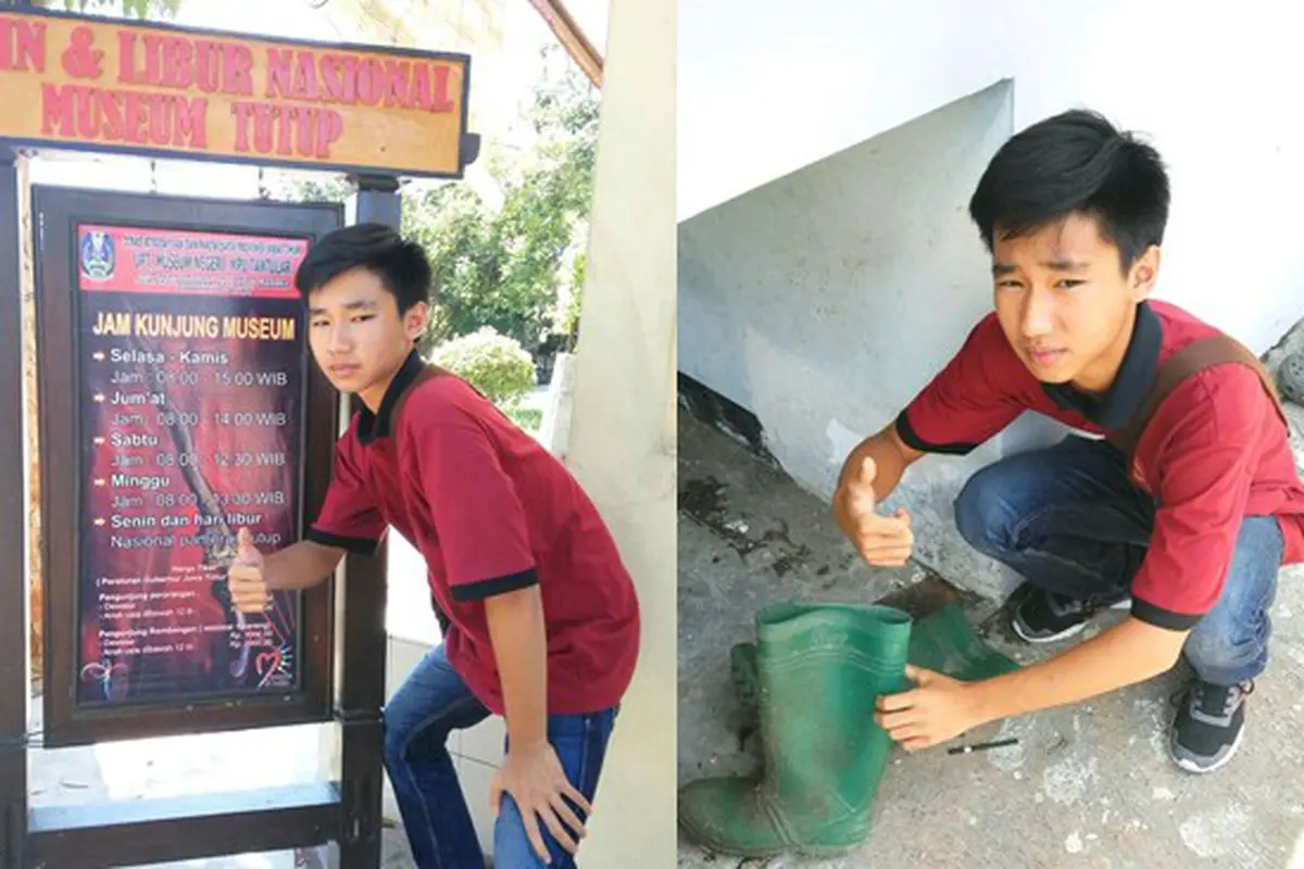Gaya Jempol Viral Handy Christian Bikin Ngakak