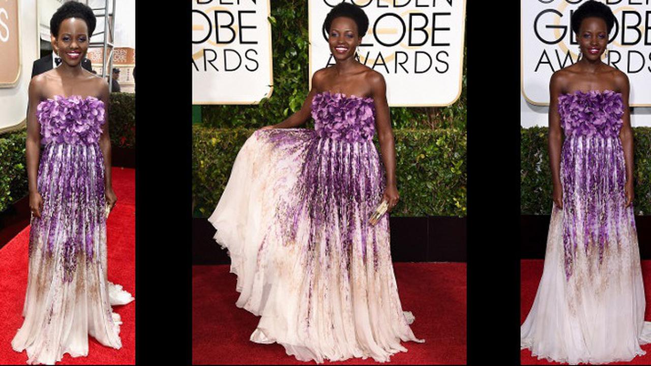 Lupita Nyong'o Golden Globe Award 2015 2
