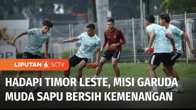 Timnas Indonesia U-19 menggelar latihan terakhir sebelum menghadapi Timor Leste dalam laga penyisihan Grup A Piala AFF U-19. Malam nanti, Garuda Muda bawa misi sapu bersih kemenangan saat laga melawan Timor Leste.