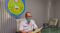 Juru bicara gugus tugas percepatan penanganan covid-19 Indramayu Deden Bonni Koswara. (Foto: Liputan6.com/Panji Prayitno)