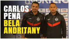 Berita video pelatih Persija Jakarta, Carlos Pena, pasang badan terhadap isu negatif tentang performa penjaga gawang Macan Kemayoran, Andritany Ardhiyasa. Menurutnya itu bukan kesalahan dia, namun fokusnya untuk memberikan kemenangan.