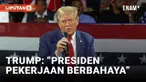 Donald Trump kembali ke panggung politik hanya beberapa hari setelah upaya pembunuhan kedua. Saat berbicara di acara town hall di Flint, Michigan, Trump menyebut profesi presiden sebagai "pekerjaan berbahaya" dan menekankan pentingnya keamanan.