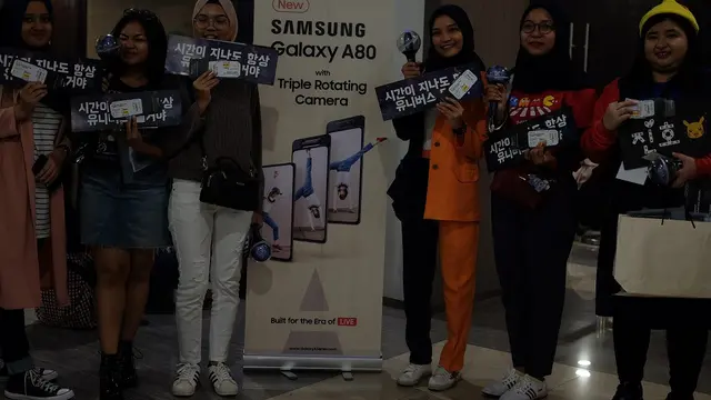 Para pemenang kuis Samsung A80