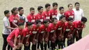 Pemain Universitas Hasanuddin saat mengikuti turnamen Torabika Campus Cup 2017 di Stadion UNM, Makassar, Selasa, (17/10/2017). Universitas Hasanuddin menang WO atas Lasaran Makassar. (Bola.com/M Iqbal Ichsan)