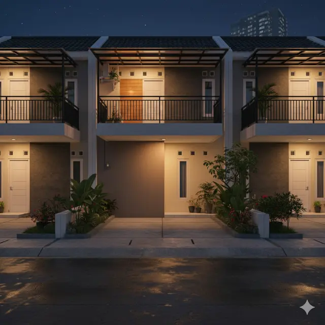 Model Rumah Kecil dengan Teras Mungil
