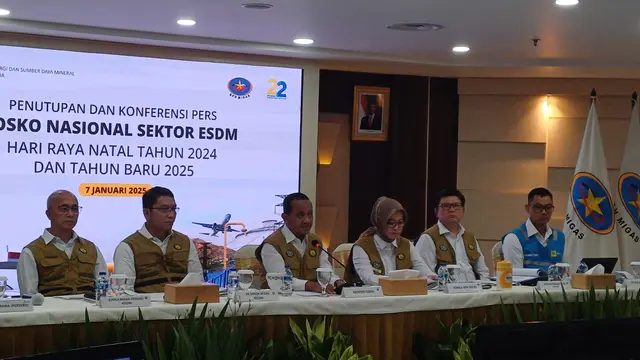 Acara penutupan Posko Nataru Sektor ESDM di Kantor BPH Migas, Jakarta, Selasa (7/1/2025). (Foto: Liputan6.com/Maulandy R)