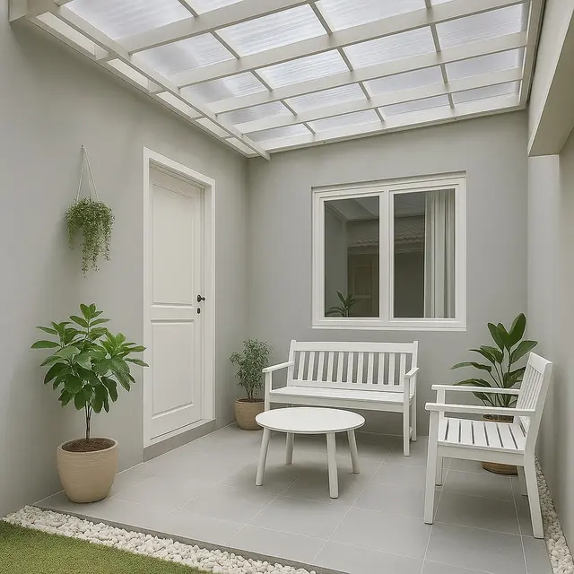 Inspirasi Teras Rumah Sederhana tapi Elegan untuk Hunian Modern (Foto: ChatGPT)