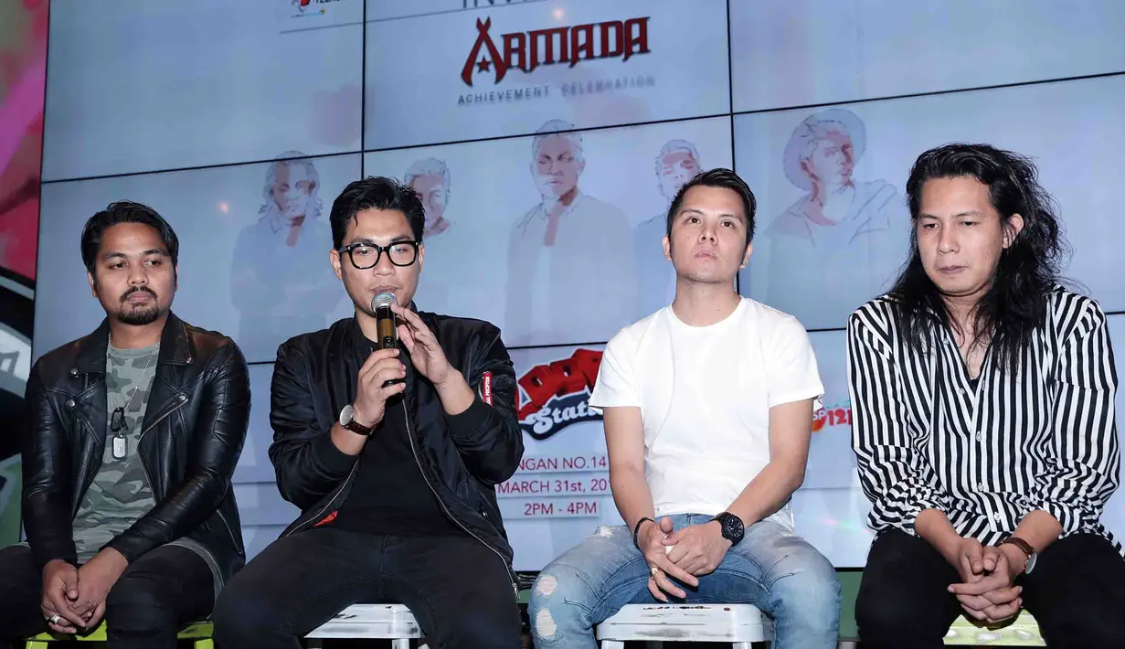 Rizal pun mengakui, ia bersama teman-teman personil Armada lainnya mengaku tidak menyangka lagu Asal Kau Bahagia ini mendapat tanggapan yang baik di hati masyarakat. (Deki Prayoga/Bintang.com)