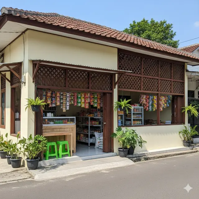 7 Desain Warung Sembako Anti Panas, Inspirasi Toko Kecil yang Tetap Adem dan Rapi