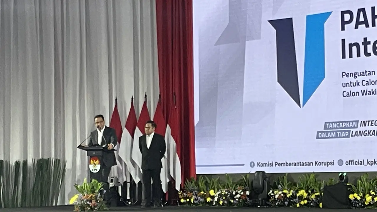 Anies-Cak Imin Hadiri Acara PAKU Integritas KPK