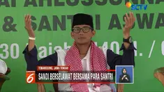 Sandiaga Uno meresmikan rumah siap kerja untuk jadi penghubung pencari kerja dengan perusahaan.