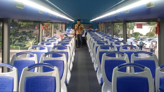 Tampilan Kinclong Bus Tingkat Baru Wisata Malam Jakarta