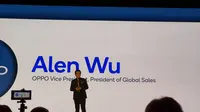 VP sekaligus President of Global Sales Oppo Alen Wu (Liputan6.com/ Agustin Setyo W).