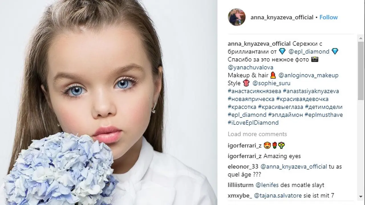 Anastasiya Knyazeva, Gadis Cilik dengan Rupa Cantik Bagai Boneka