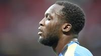 Striker Everton asal Belgia, Romelu Lukaku. (AFP/Oli Scarff)