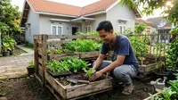 6 Cara Buat Kebun Sayur Mini dari Palet Bekas, Kebun Estetik Lebih Produktif