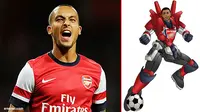 Arsenal Rilis Ilustrasi Walcott dengan Kostum Robot