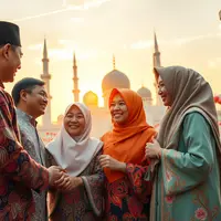 arti idul fitri ©Ilustrasi dibuat AI