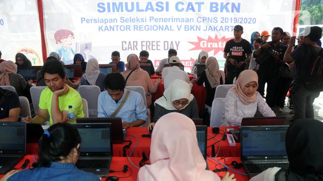 Sosialisasi Sistem Seleksi CPNS 2019/2020, BKN V Jakarta Gelar Simulasi CAT