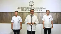 Menteri Perhubungan (Menhub) Budi Karya Sumadi ikut buka suara perihal OTT KPK atau kasus suap proyek kereta api yang melibatkan jalur Trans Sulawesi. Dok Kemenhub