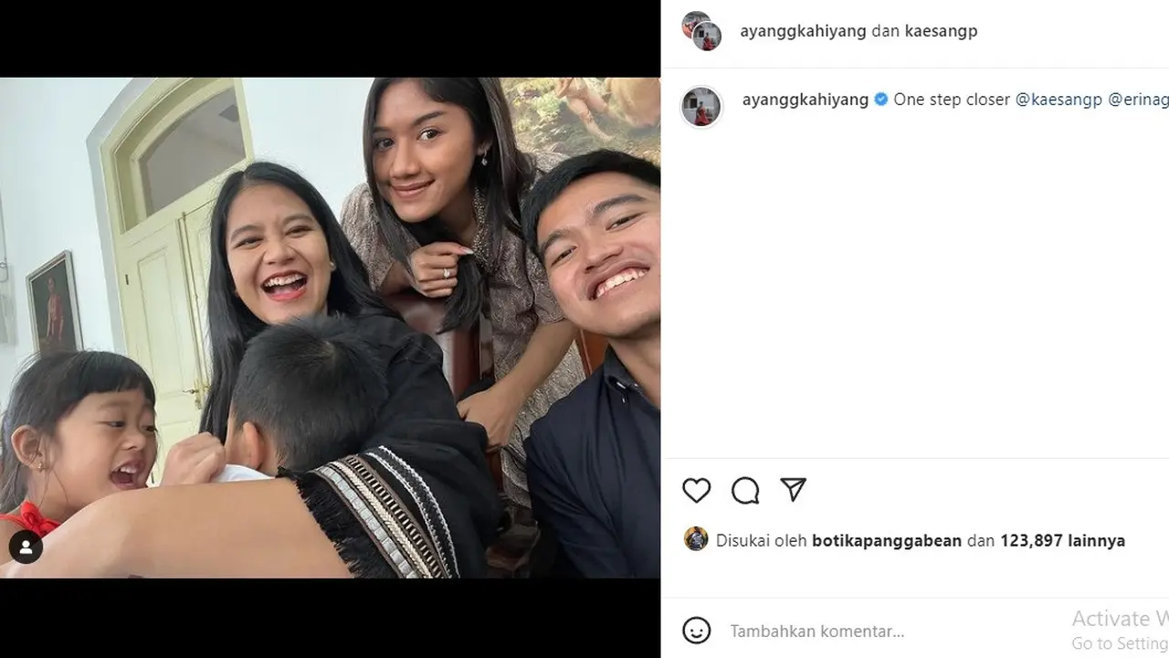 Kaesang Pangarep - Erina Gudono (Foto: Instagram/@ayanggkahiyang)