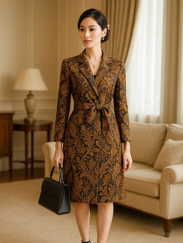 Model Blazer Batik Tunik Wanita Terbaru 2025