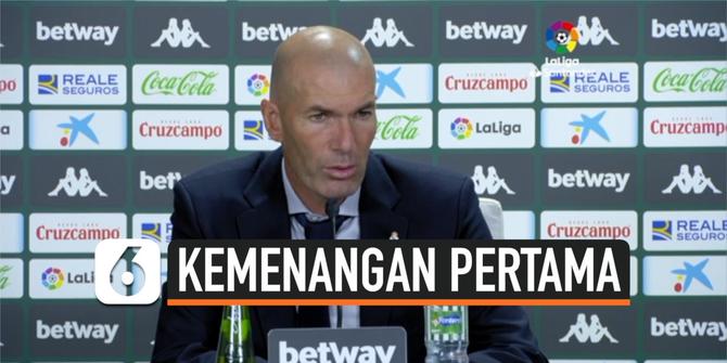 VIDEO: Zinedine Zidane Senang Real Madrid Kalahkan Betis 3-2