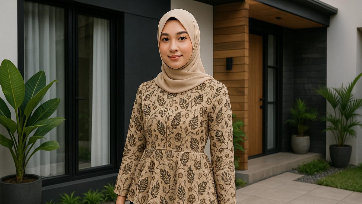 7 Model Atasan Batik Peplum, Bikin Tampilan Jadi Fashionable dan Elegan