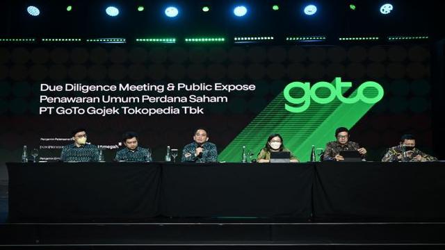 Paparan publik IPO PT GoTo Gojek Tokopedia Tbk, Selasa (15/3/2022) (Dok: PT GoTo Gojek Tokopedia Tbk)