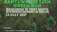 Bupati Anas membuat kuis ajang lari menyusuri kaki Gunung Ijen (Liputan6.com / Dian Kurniawan) 