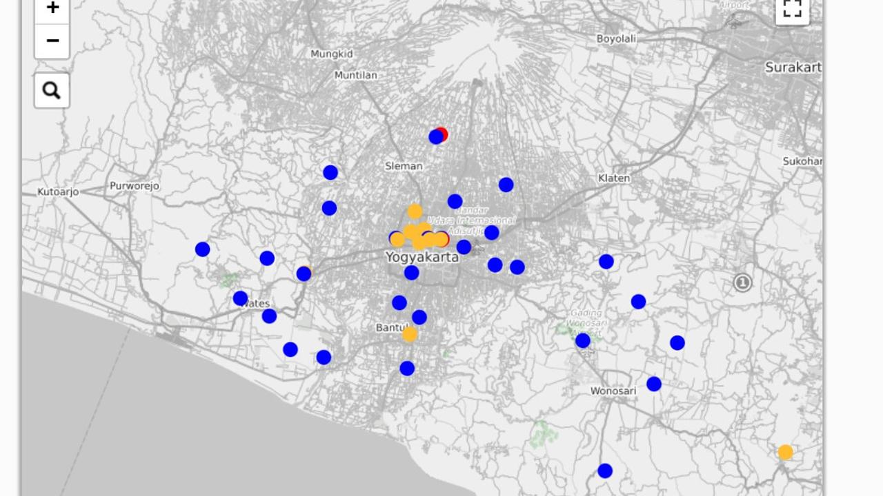 Peta Sebaran Kasus Corona COVID-19 di DIY