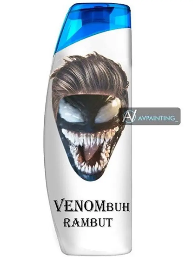 meme kocak venom (foto: Instagram/@avpainting_)