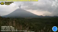 Gunung Semeru mengalami erupsi pada Selasa pagi (9/4/2024), pukul 06.17 WIB. (Liputan6.com/ Dok PVMBG)