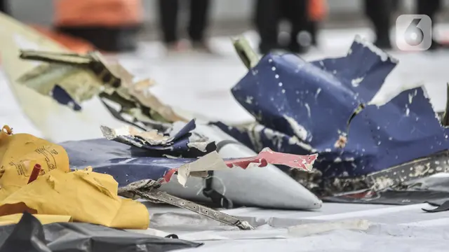 Kondisi Serpihan Pesawat Sriwijaya Air SJ-182 yang Ditemukan Tim SAR