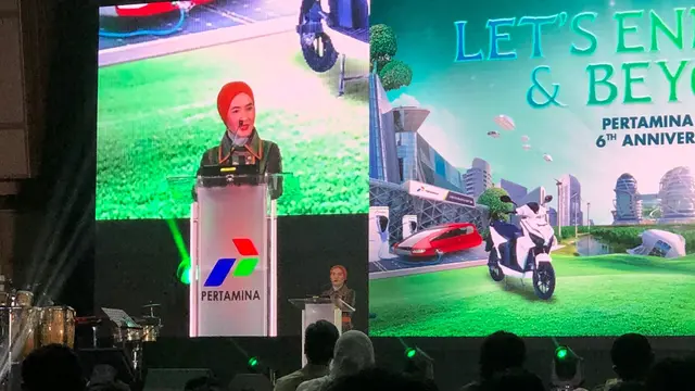 Direktur Utama PT Pertamina (Persero) Nicke Widyawati dalam acara Launching Pertamina NRE, Kamis (3/11/2022).