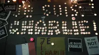 Aksi simpatik masyarakat atas insiden penembakan di kantor majalah Prancis Charlie Hebdo.(Reuters)