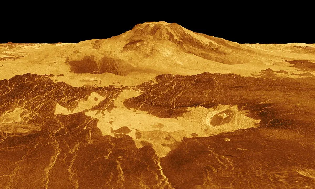 Permukaan Venus yang panas (NASA)