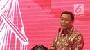Menko Polhukam Wiranto memberi sambutan saat pelantikan Pengurus Pusat Ikatan Sarjana Hukum Indonesia (ISHI) di Kemenkumham, Jakarta, Senin (30/7). Acara ini dalam rangka Pengukuhan PP ISHI 2018-2023. (Liputan6.com/Herman Zakharia)