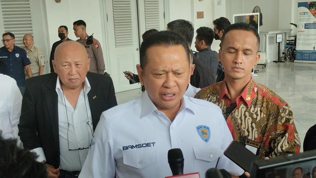 Ketua Majelis Permusyawaratan Rakyat (MPR) RI Bambang Soesatyo (Bamsoet) (Liputan6.com/Winda Nelfira)