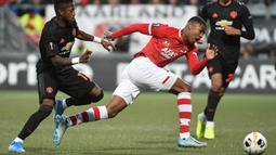 2. Myron Boadu (AZ Alkmaar) - Pemain berusia 18 tahun itu sudah mengemas sembilan gol dan enam assist dari 14 laga. Myron Boadu tercatat telah bermain sebanyak 2.335 menit.(AFP/John Thys)