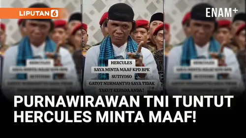 VIDEO: Jenderal Gatot Dihina Hercules, Purnawirawan Tuntut Minta Maaf!