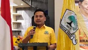 Ketua DPD II Partai Golkar Kota Surabaya Arif Fathoni. (Dian Kurniawan/Liputan6.com)