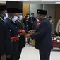 Rapat Pleno dalam rangka Pengambilan Sumpah/Janji dan Pelantikan Anggota MRP Provinsi Papua Sisa Masa Jabatan Tahun 2017-2022 di Sasana Krida Kantor Pemerintah Provinsi (Pemprov) Papua, Jayapura, Jumat (30/9)/Istimewa.