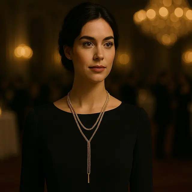 Model Kalung Lariat yang Cocok untuk Pesta