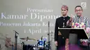 Gubernur DKI Jakarta Anies Baswedan memberi sambutan pada peresmian Kamar Diponegoro, di Museum Sejarah, Jakarta, Senin (1/4). Kamar Diponegoro adalah salah satu ruangan yang digunakan pahlawan nasional, Pangeran Diponegoro (1785-1855) selama 26 hari penahanan. (Liputan6.com/Faizal Fanani)