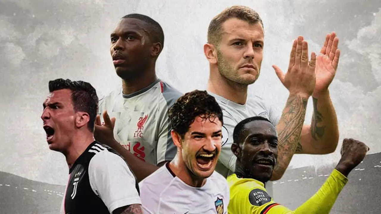 Ilustrasi - Alexandre Pato, Daniel Sturridge, Danny Welbeck, Mario Mandzukic, Jack Wilshere
