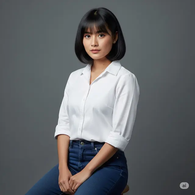 Model Rambut Wanita Tomboy Korea. Foto: Gemini